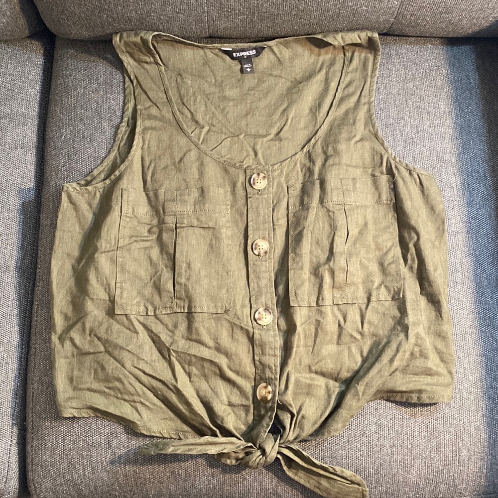 Express size M tie waist tank top